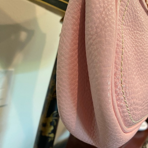 CELINE Leather PARIS MACADAM Logo plate Top Handle Shoulder Bag PREOWNED - Picture 5 of 16